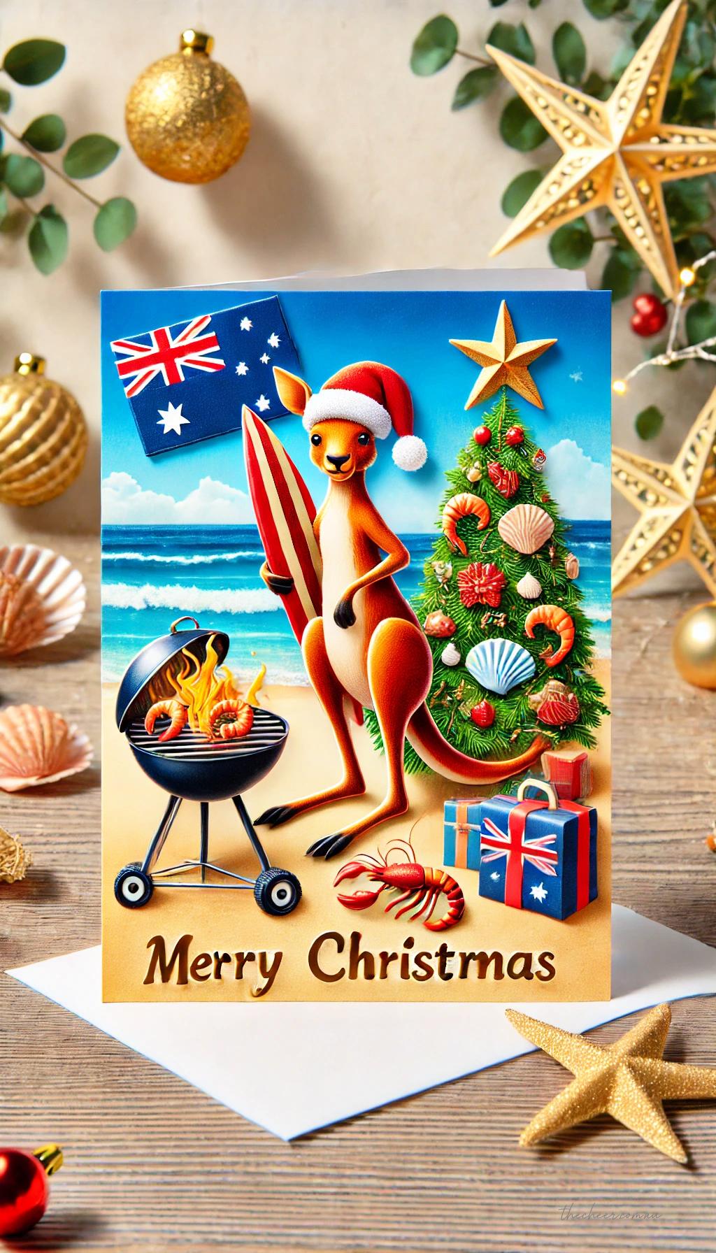 Aussie Merry Christmas Greeting E-Card