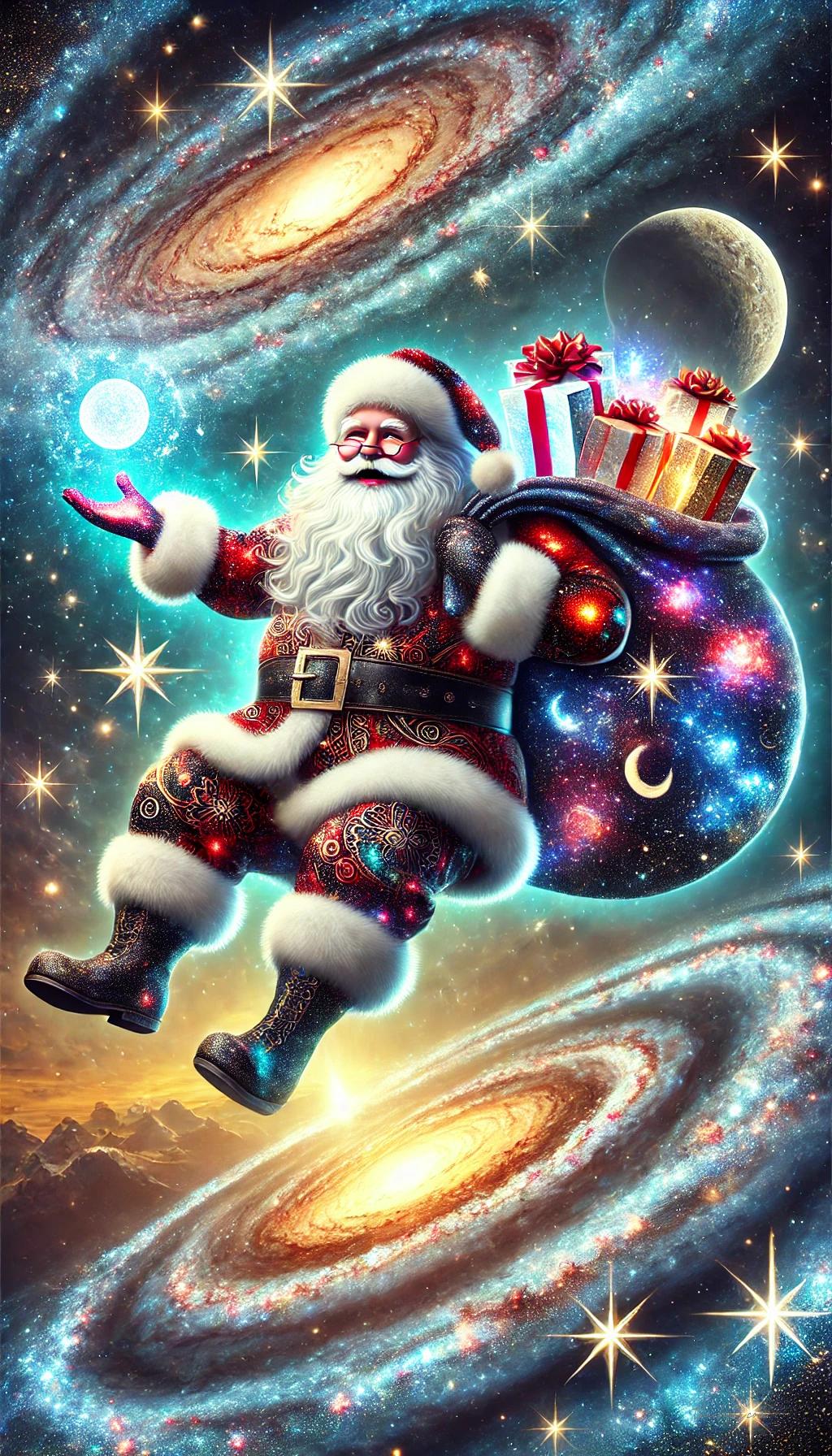 Galaxy Christmas Greeting E-Card Alt