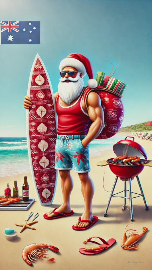 Aussie Merry Christmas Greeting E-Card