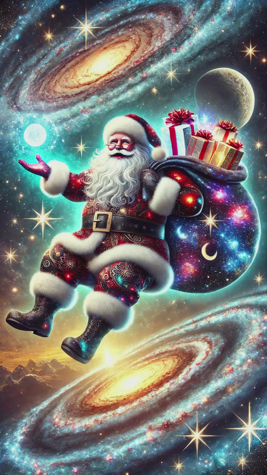 Galaxy Christmas Greeting E-Card Alt
