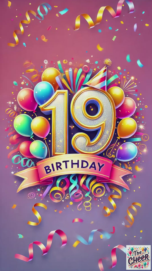 19th Birthday (originals) Birthday Greeting E-Card